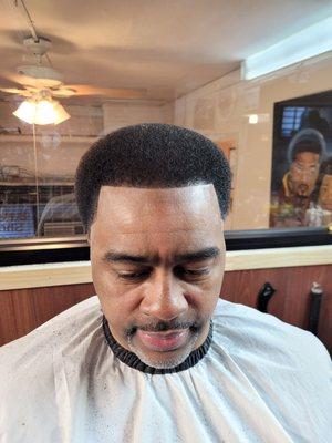 Enhance finished Afro.