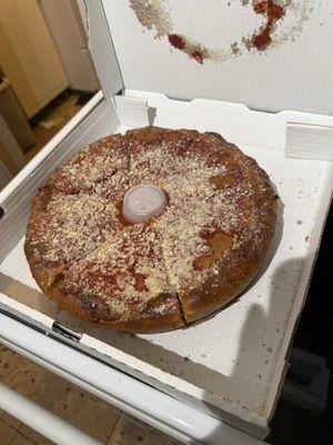 Chicago style deep dish pepperoni