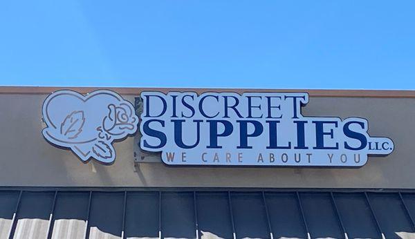 Sign above the store. Suite 106