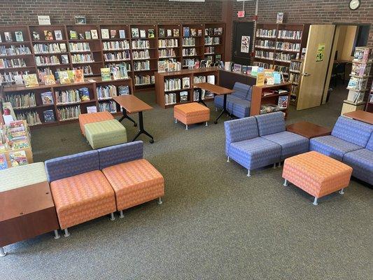 Interior of the Library Express at Pine Point.