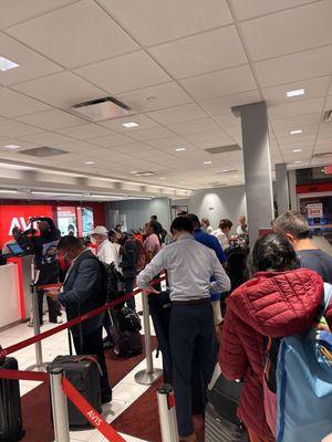 People waiting on line for over a. Hour