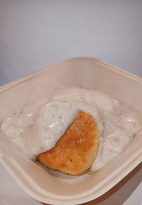 Our freshly made biscuits and gravy