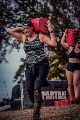 My client Barbara smiling through the pain.