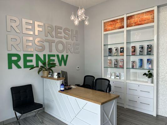 Calm reception area