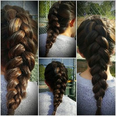 Pancake french braid