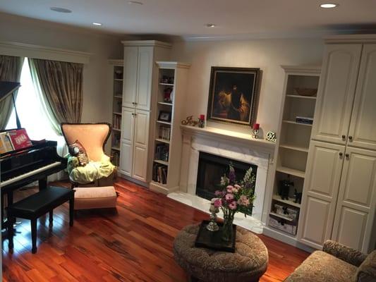 Living room full remodel by BurgeseCo.