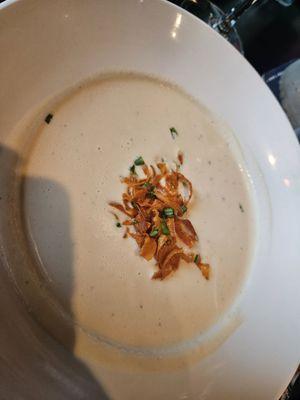 Roasted cauliflower and VT chevre soup