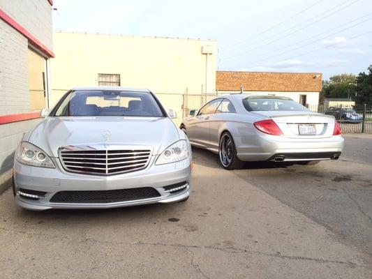 Mercedes Benz S550 and CL550 in for repairs
