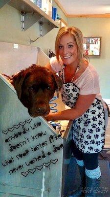 Kaitlyn doing what she does best!