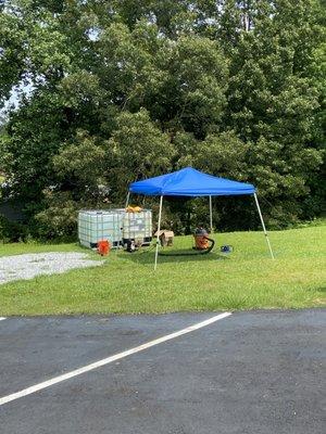 Our simply set up, always does a good job.