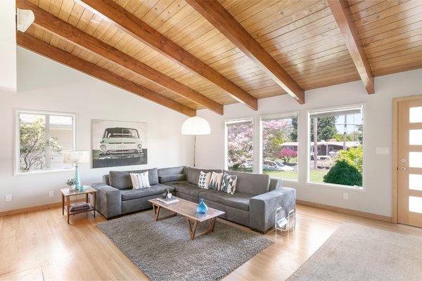 Living room of one of my staged listings.