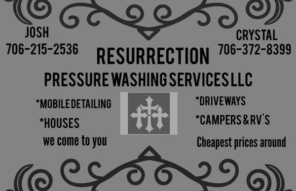 Resurrection pressure washing services
