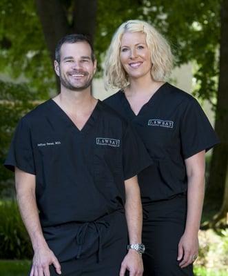 Dr. Jeff Sweat and Rosalee Shorter PA-C