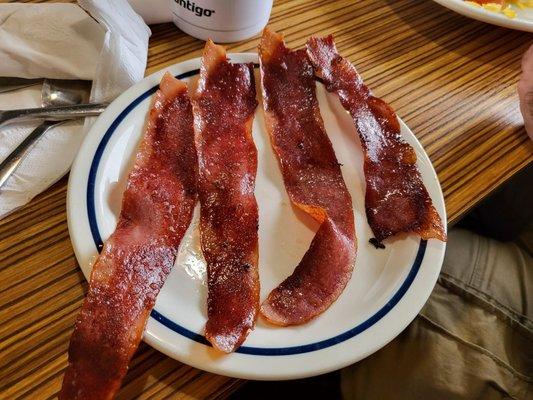 Turkey bacon slices