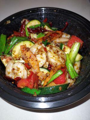 Hot chile shrimp (not on the menu)