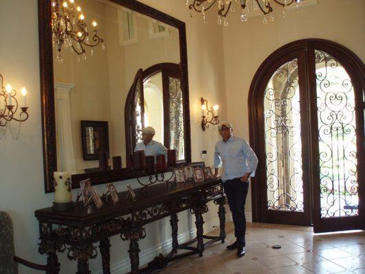 Oversized mirror in Sherwood Estates... Stunning!