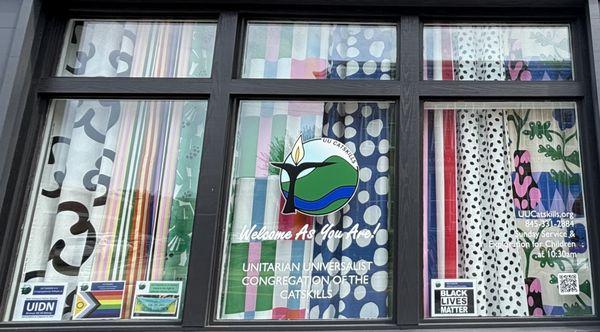 Our front window on Broadway