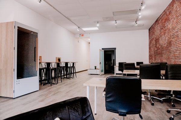 Main Floor coworking and event space in downtown Salem, Oregon at Co.W coworking.