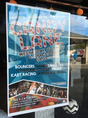 Event happening Halloween night 2018.