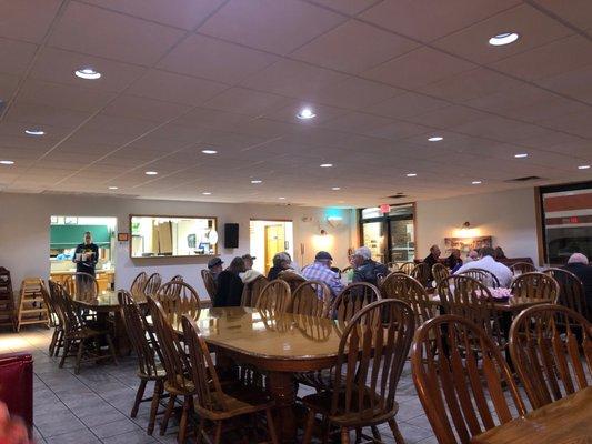 Inside the restaurant