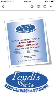 Here are the special for every Thursday