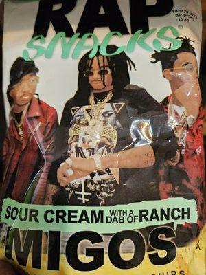 Rap Snacks- Migos sour cream with a dab of ranch. So yummy!