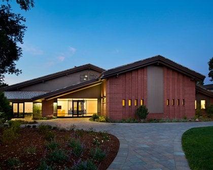 Outside view of Arrillaga Family Gymnastics Center