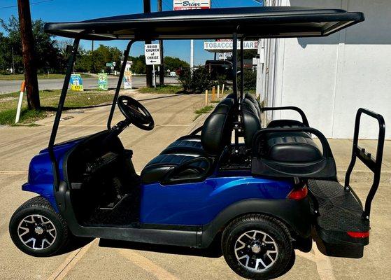 Blue 4 Pass Club Car