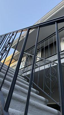 Handrails after painting