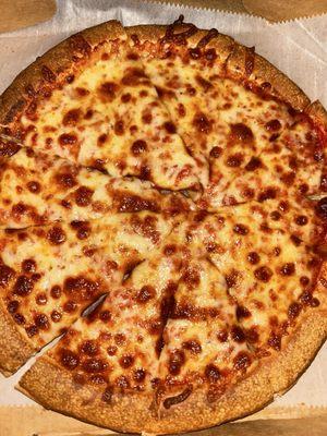 Delicious cheese pizza!