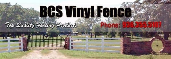 B.C.S. Vinyl Fence