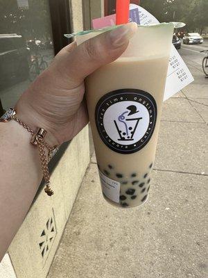 Roasted oolong milk tea