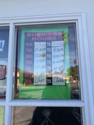 Business hours