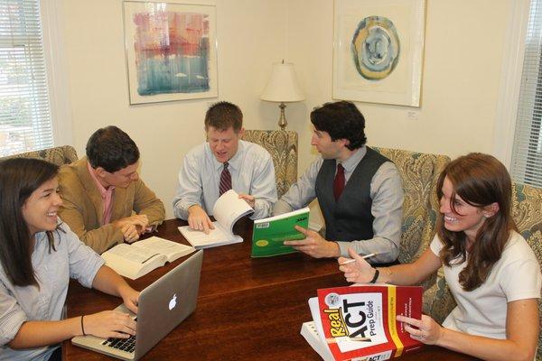 The Clayborne team grinding out the test prep plan!