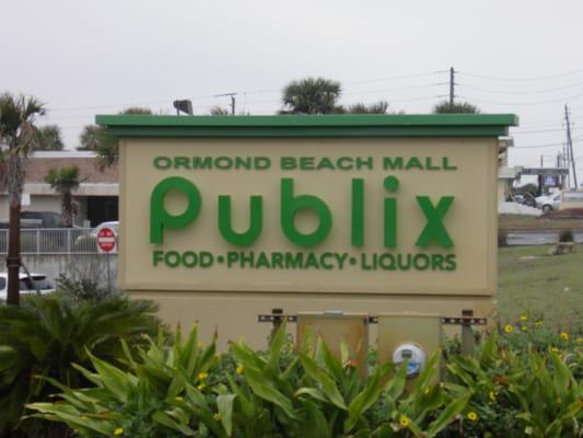 Ormond Beach Mall, anchored by Publix supermarket.