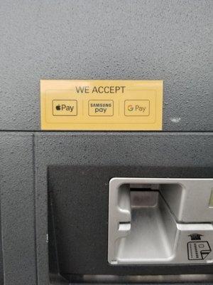Apple, Google and Samsung pay accepted
