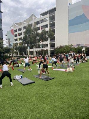 9/21/25 workout class to promote grand opening of SWTHZ at one Paseo San Diego