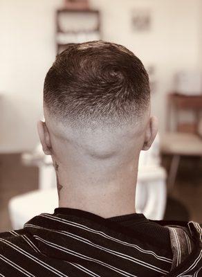 Fade haircut by barber Kevin