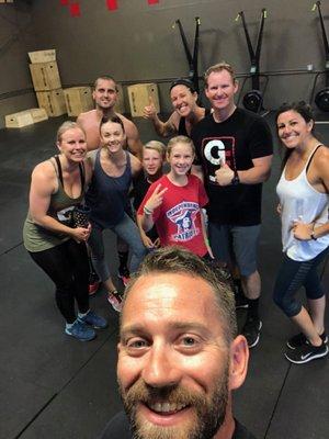 On selfie day, we take a sweaty selfie