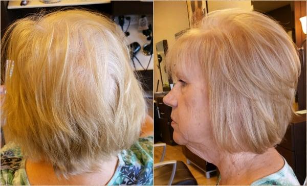 Love the sparkle! Reshaped the haircut