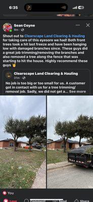 Clearscape Land Clearing & Hauling