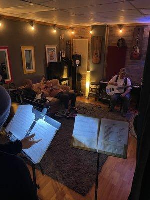 Rehearsal space in use