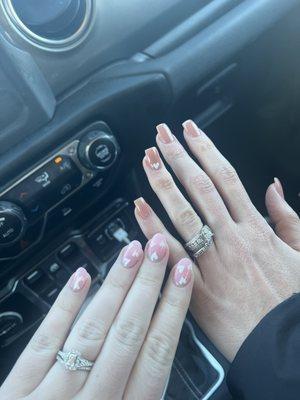 My nails were done by Moon and my friend's nails were done by Tony.