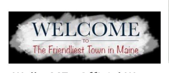 Welcome sign Wells ME