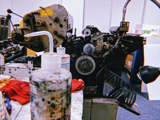Cool to see this print press at the shop!