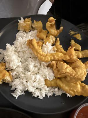 Sweet and Sour chicken medium heat...