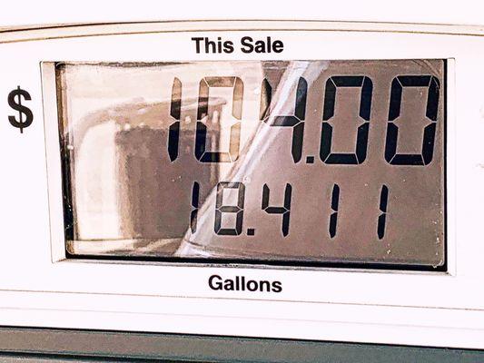 Wow! We overpaid on gas after we have seen on the news one too many times about the gas price hikes.