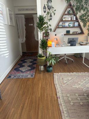 Lobby and reception desk