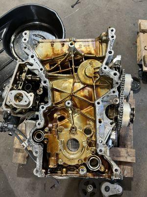 Replacement of engine timing cover