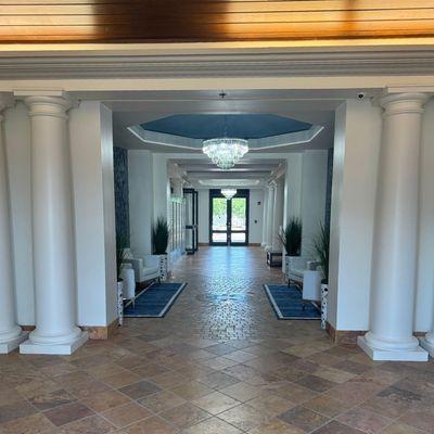 Inside Wettermark Keith's Panama City office lobby.
